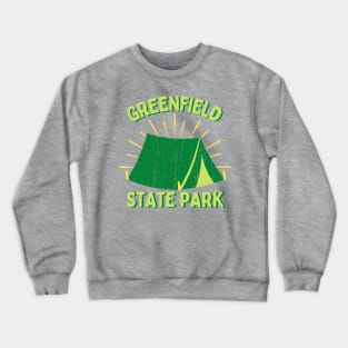 Greenfield State Park Camping Tent Crewneck Sweatshirt